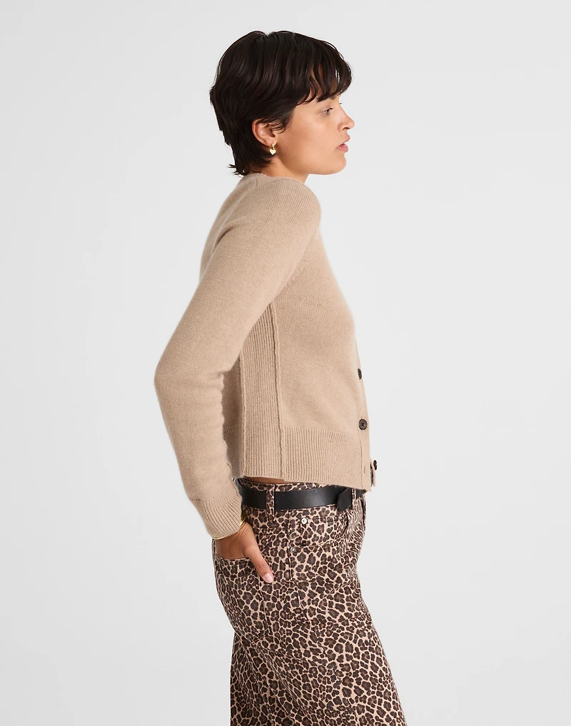 Cashmere Button-Front Cardigan Sweater | Madewell