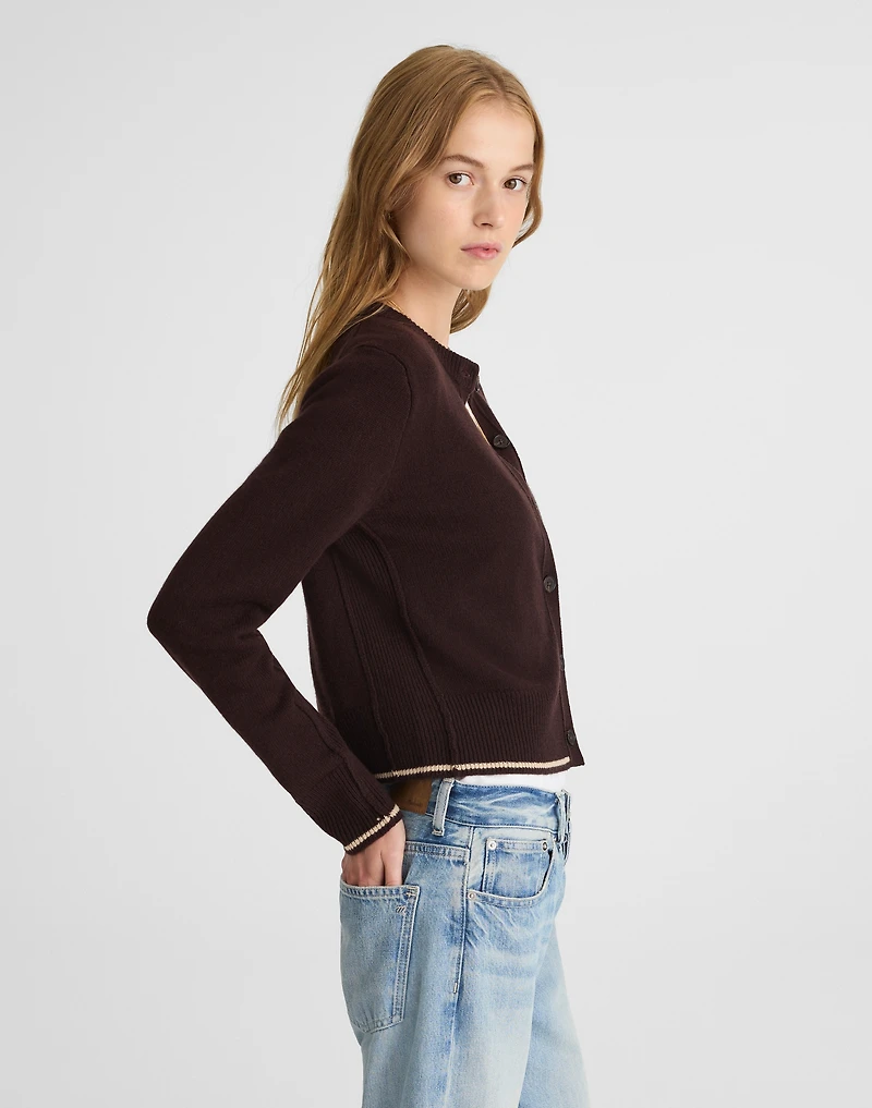 Cashmere Button-Front Cardigan Sweater | Madewell