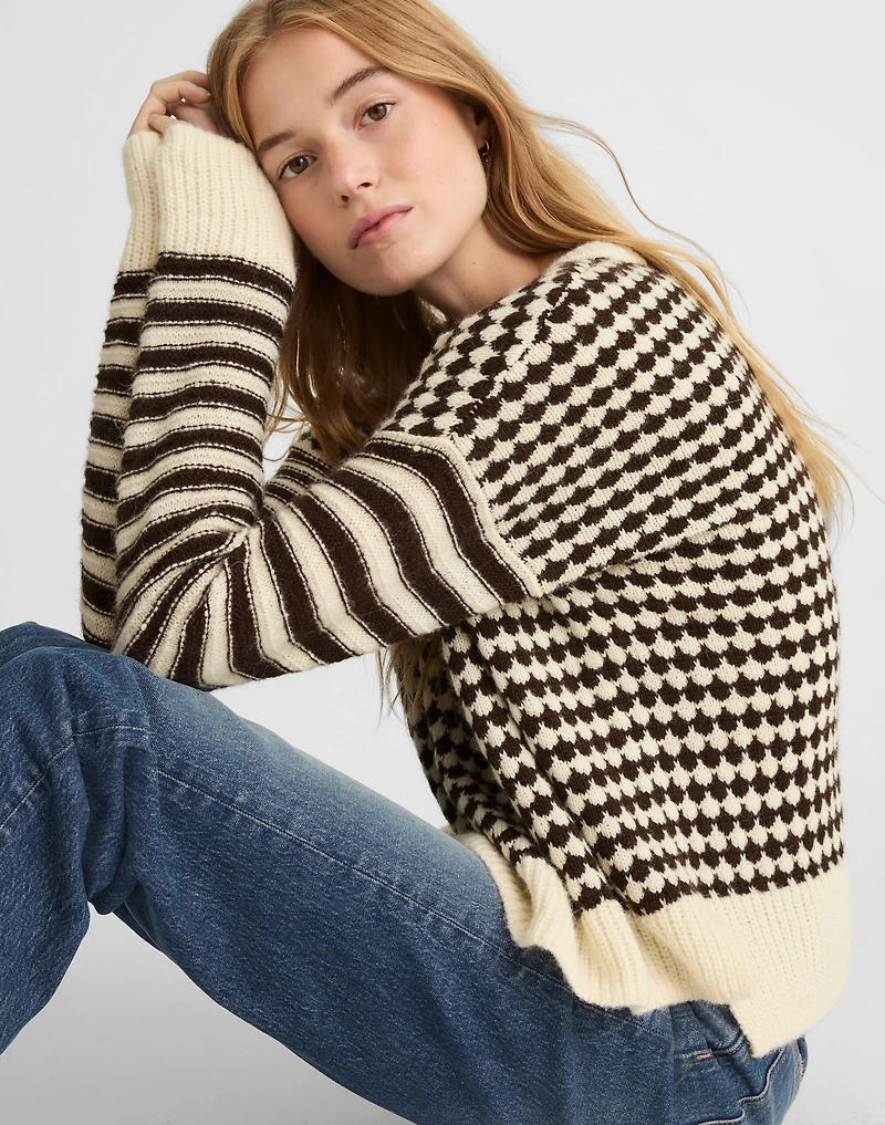 Mixed Stripe Pullover Sweater | Madewell