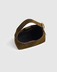 The Sculptural-Buckle Shoulder Bag | Madewell