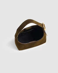 The Sculptural-Buckle Shoulder Bag | Madewell