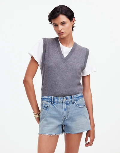 Low-Rise Boyfriend Shorts in Kalamazoo Wash: Raw-Hem Edition | Madewell