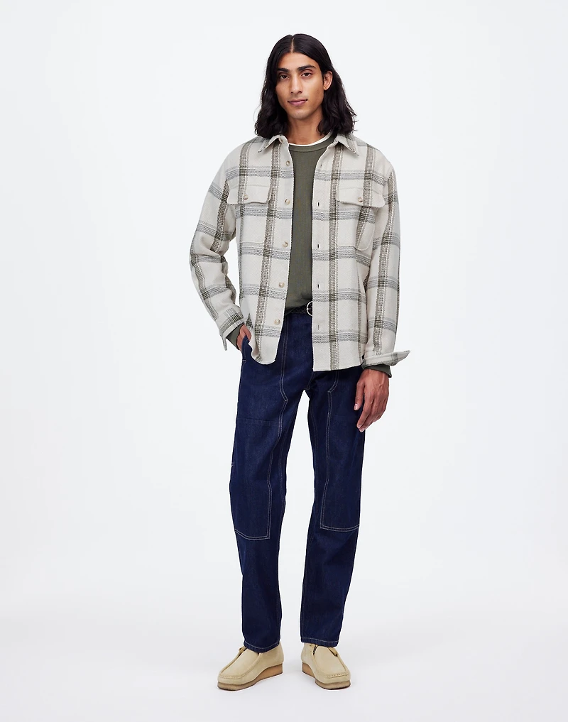 Brushed Easy Shirt-Jacket Italian Fabric | Madewell