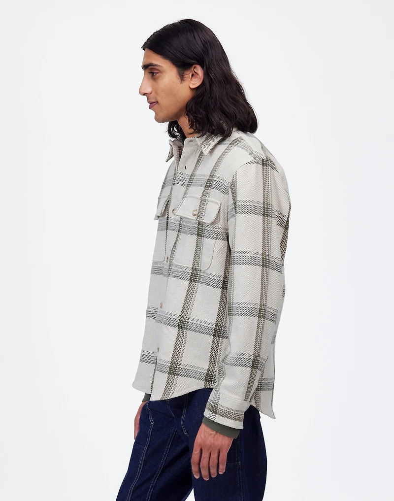Brushed Easy Shirt-Jacket Italian Fabric | Madewell