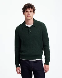 Alpaca-Blend Sweater Polo Shirt | Madewell