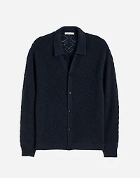 Diamond-Stitch Sweater Shirt SoftWool | Madewell