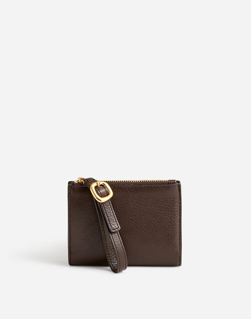 Leather Bifold Wallet Wristlet | Madewell