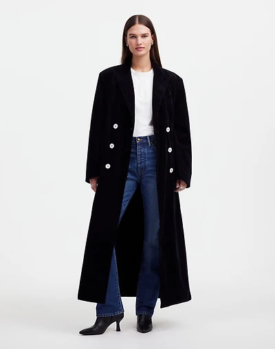 Alexa Chung for Madewell Oversized Long Coat Corduroy |