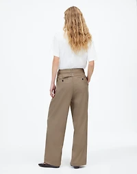 The Harlow Wide-Leg Trouser Brushed Twill | Madewell