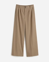 The Petite Harlow Wide-Leg Trouser in Brushed Twill | Madewell