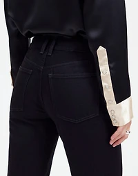Alexa Chung for Madewell High-Rise Straight Jean Outridge Wash |