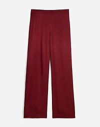 Pull-On Straight Pants Stretch Satin | Madewell