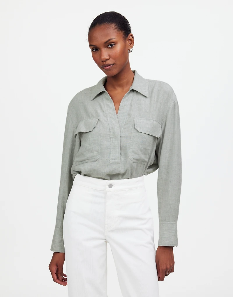 Popover Shirt in Plaid | Madewell