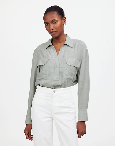 Popover Shirt in Plaid | Madewell