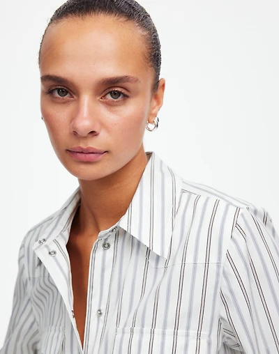 Western Button-Up Shirt Poplin | Madewell