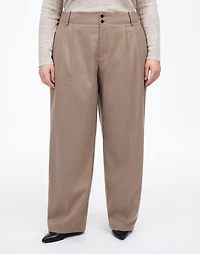 The Plus Harlow Wide-Leg Trouser in Brushed Twill | Madewell