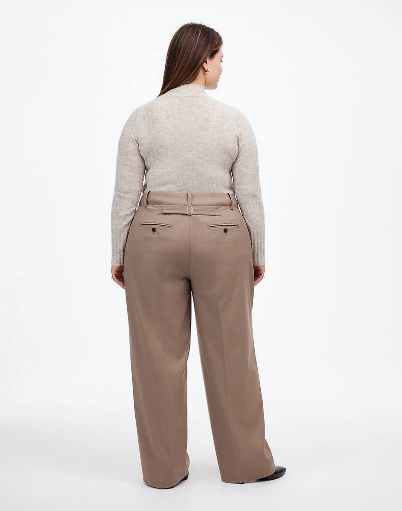 The Plus Harlow Wide-Leg Trouser in Brushed Twill | Madewell