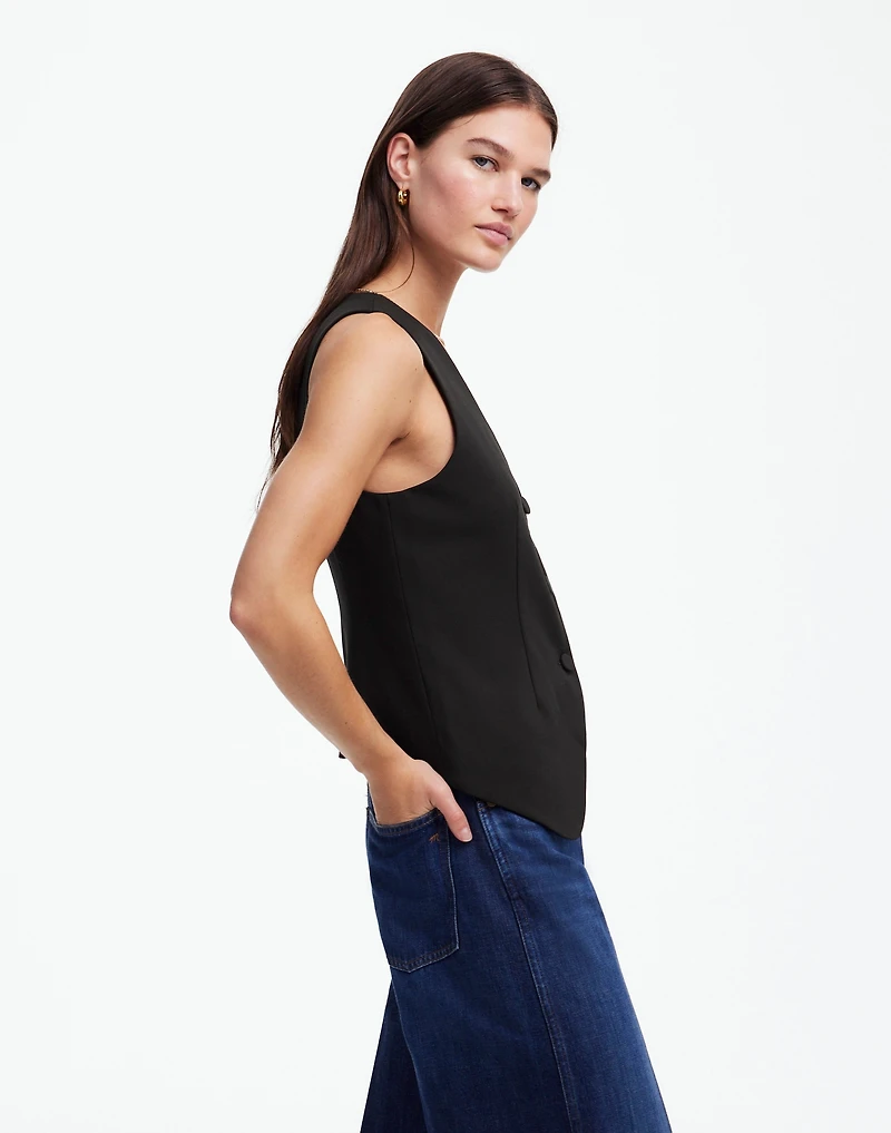 V-Neck Vest in Wool Blend | Madewell