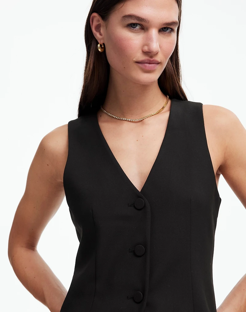 V-Neck Vest in Wool Blend | Madewell