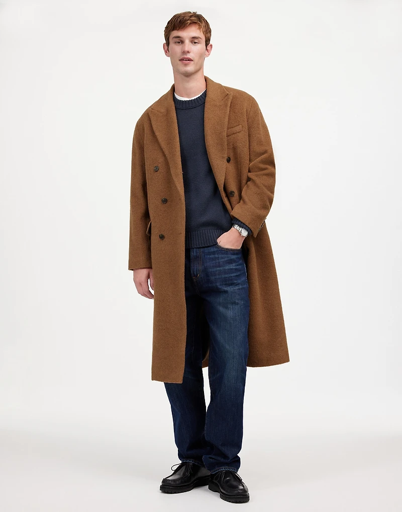 Double-Breasted Topcoat Italian Alpaca-Wool Blend | Madewell