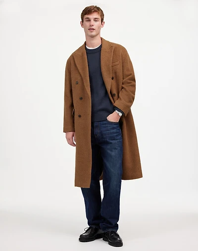 Double-Breasted Topcoat Italian Alpaca-Wool Blend | Madewell