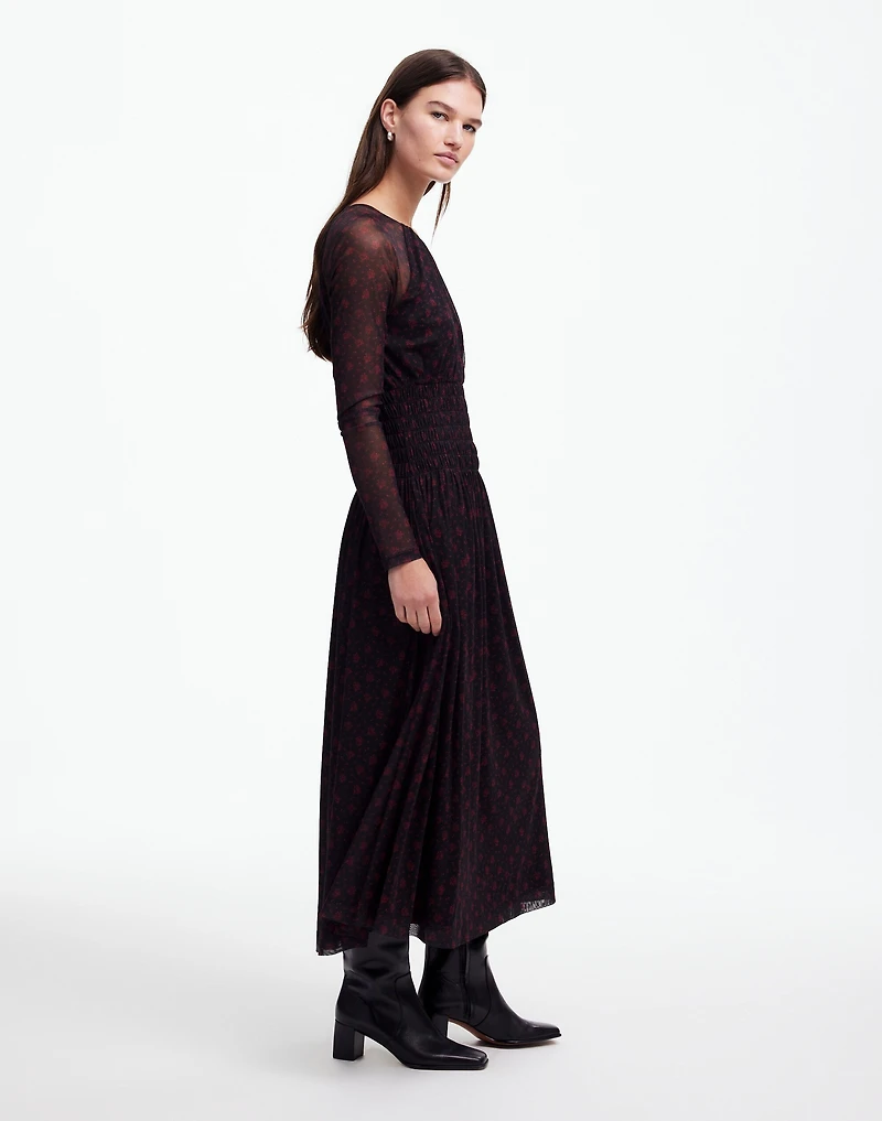 Smocked Midi Dress in Floral | Madewell