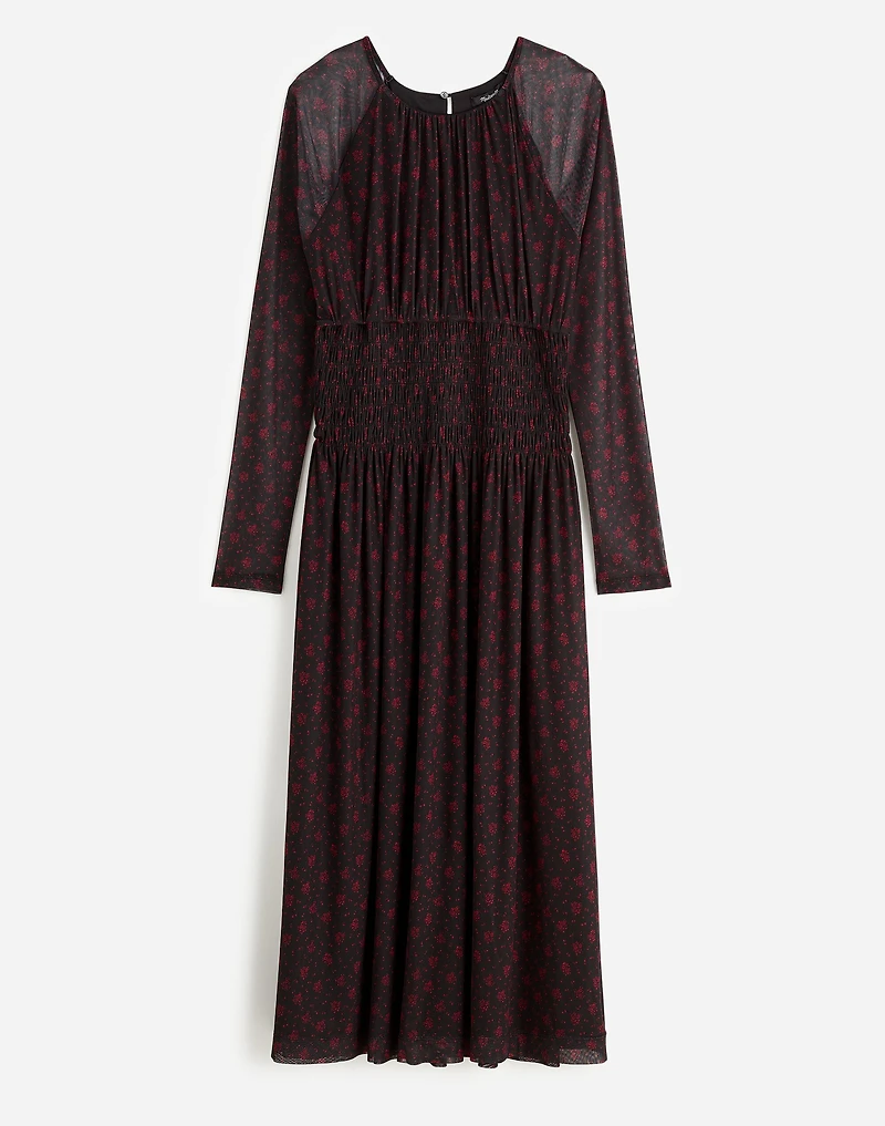 Smocked Midi Dress in Floral | Madewell