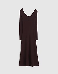 The Signature Knit V-Neck Midi Dress | Madewell