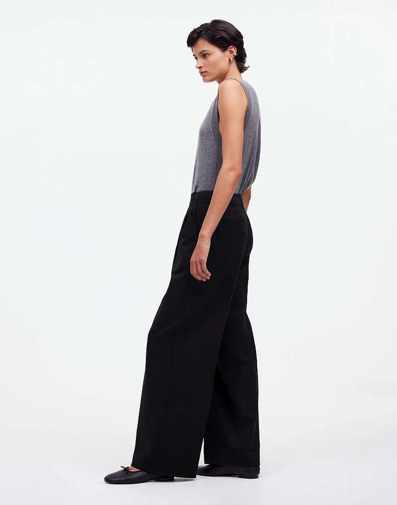The Harlow Wide-Leg Pant Drapey Twill | Madewell