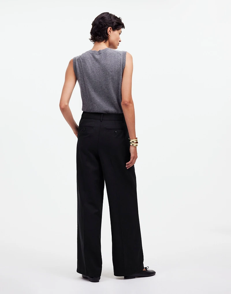 The Harlow Wide-Leg Pant Drapey Twill | Madewell