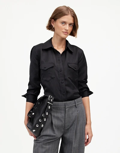 Western Shirt Linen Blend | Madewell