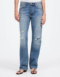 Madewell x Kaihara Denim Dean Easy Straight Jean in Greenburg Wash | Madewell