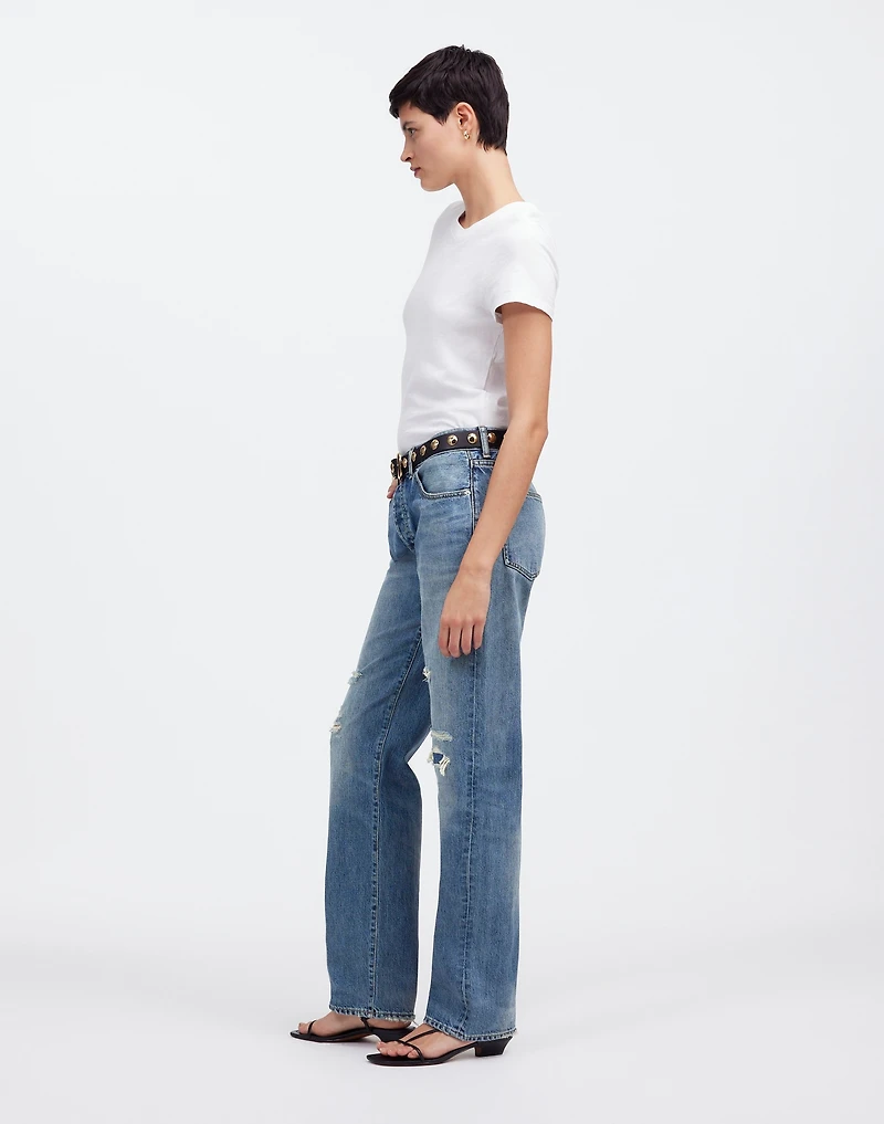 Madewell x Kaihara Denim Dean Easy Straight Jean in Greenburg Wash | Madewell