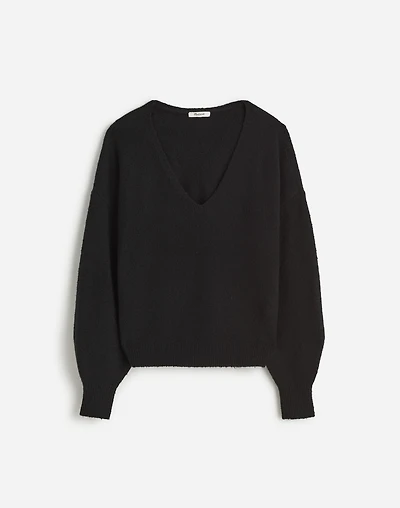 Wedged V-Neck Sweater | Madewell