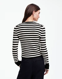 Zip-Front Cardigan in Stripe | Madewell