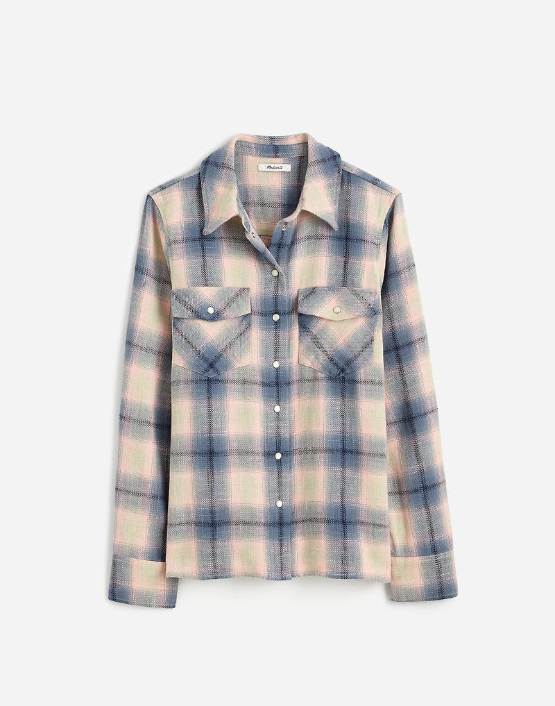 Flannel Snap-Front Shirt Plaid | Madewell