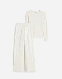 Madewell x LESET Pointelle Perfect Tee & Pant Set | Madewell