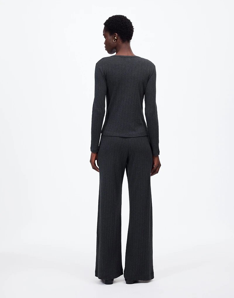 Madewell x LESET Pointelle Perfect Tee & Pant Set |