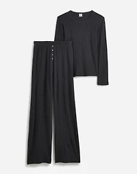 Madewell x LESET Pointelle Perfect Tee & Pant Set |