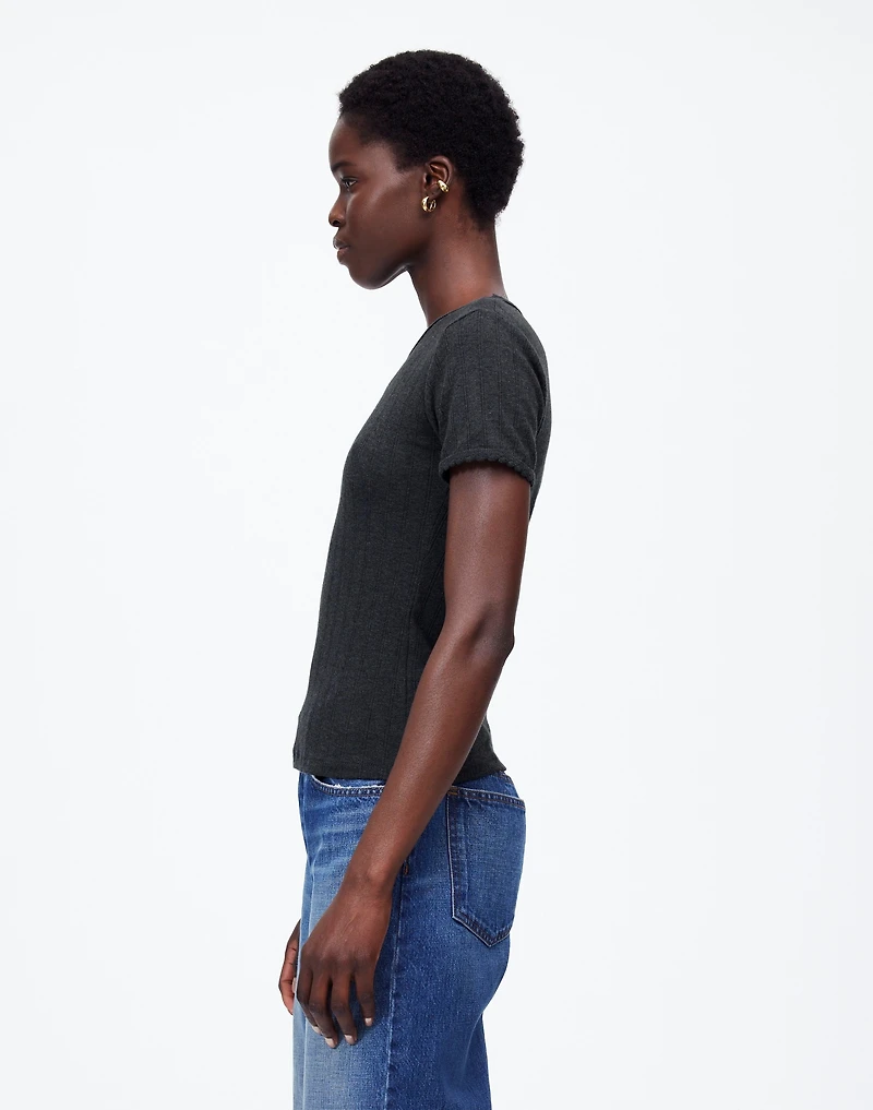 LESET Pointelle Slim-Fit Tee | Madewell
