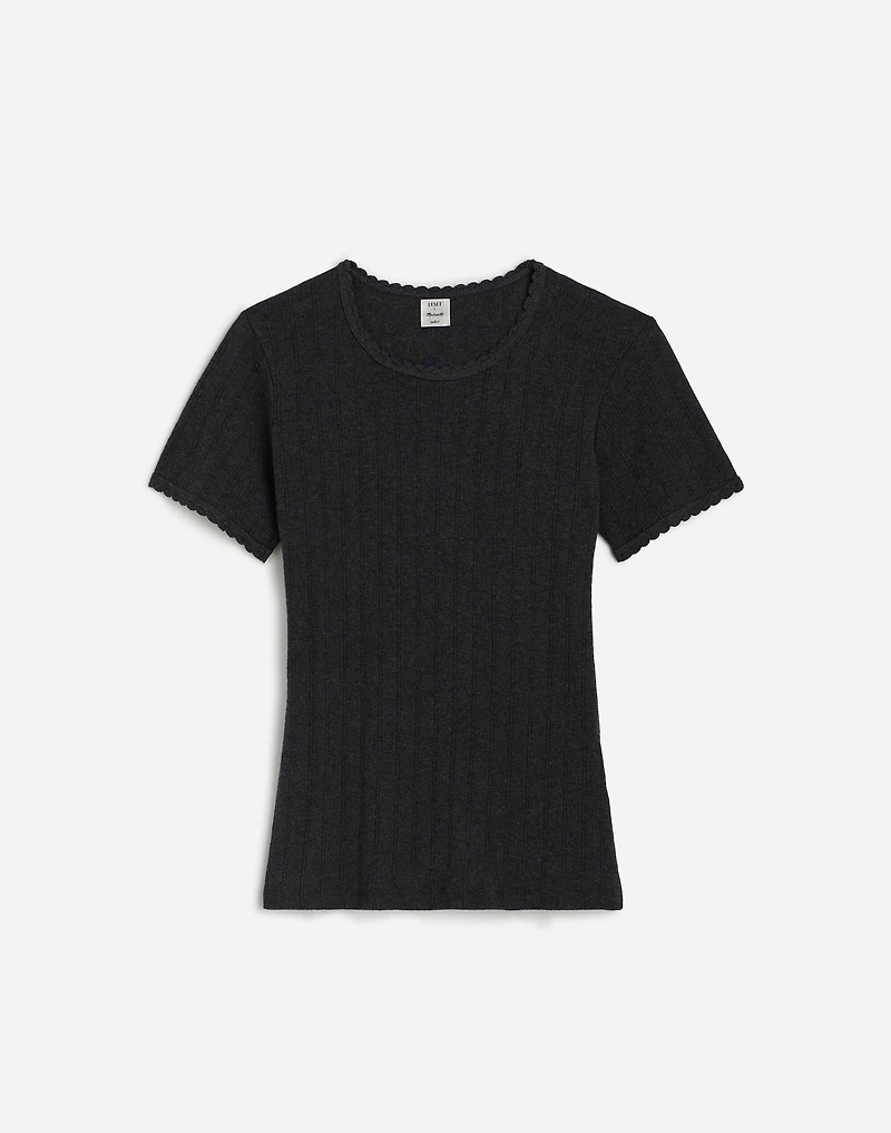 LESET Pointelle Slim-Fit Tee | Madewell