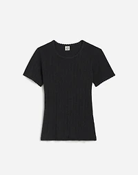 LESET Pointelle Slim-Fit Tee | Madewell
