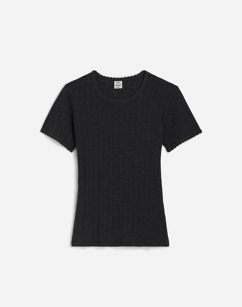 LESET Pointelle Slim-Fit Tee | Madewell