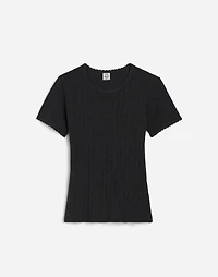 LESET Pointelle Slim-Fit Tee | Madewell
