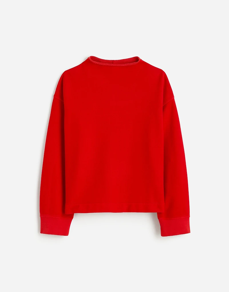 Long-Sleeve Funnel-Neck Sweatshirt | Madewell