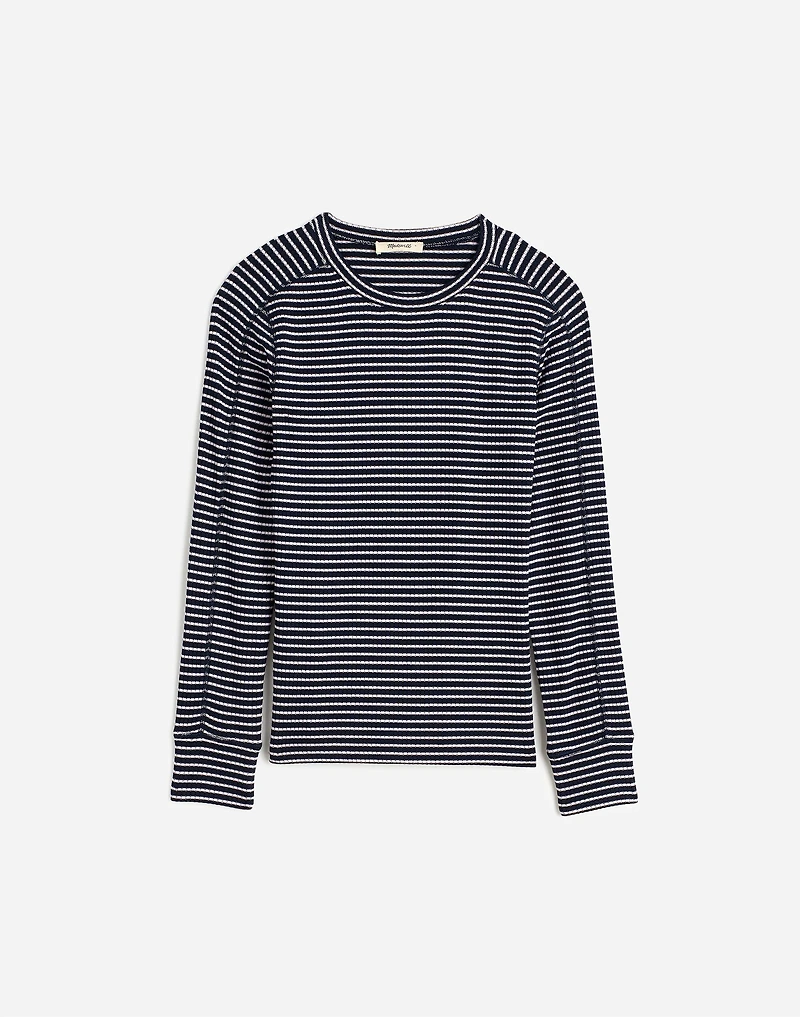 Ribbed Crewneck Long-Sleeve Tee | Madewell