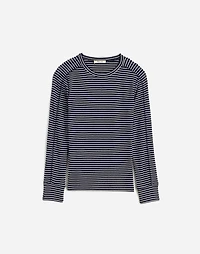 Ribbed Crewneck Long-Sleeve Tee | Madewell