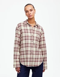 Relaxed Straight-Hem Button-Up Shirt Plaid | Madewell