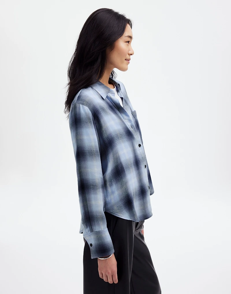 Easy Y-Neck Button-Up Shirt | Madewell