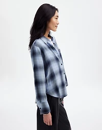 Easy Y-Neck Button-Up Shirt | Madewell